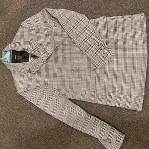 Plaid Boyfriend Blazer